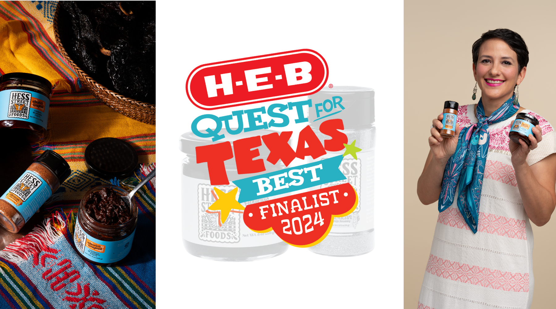 Hess Street Foods named as an H-E-B top 10 finalist in the 11th Annual Quest For Texas Best Competition