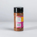 Gluten-free Mexican chorizo seasoning in clear bottle with nutrition label, keto and dairy-free