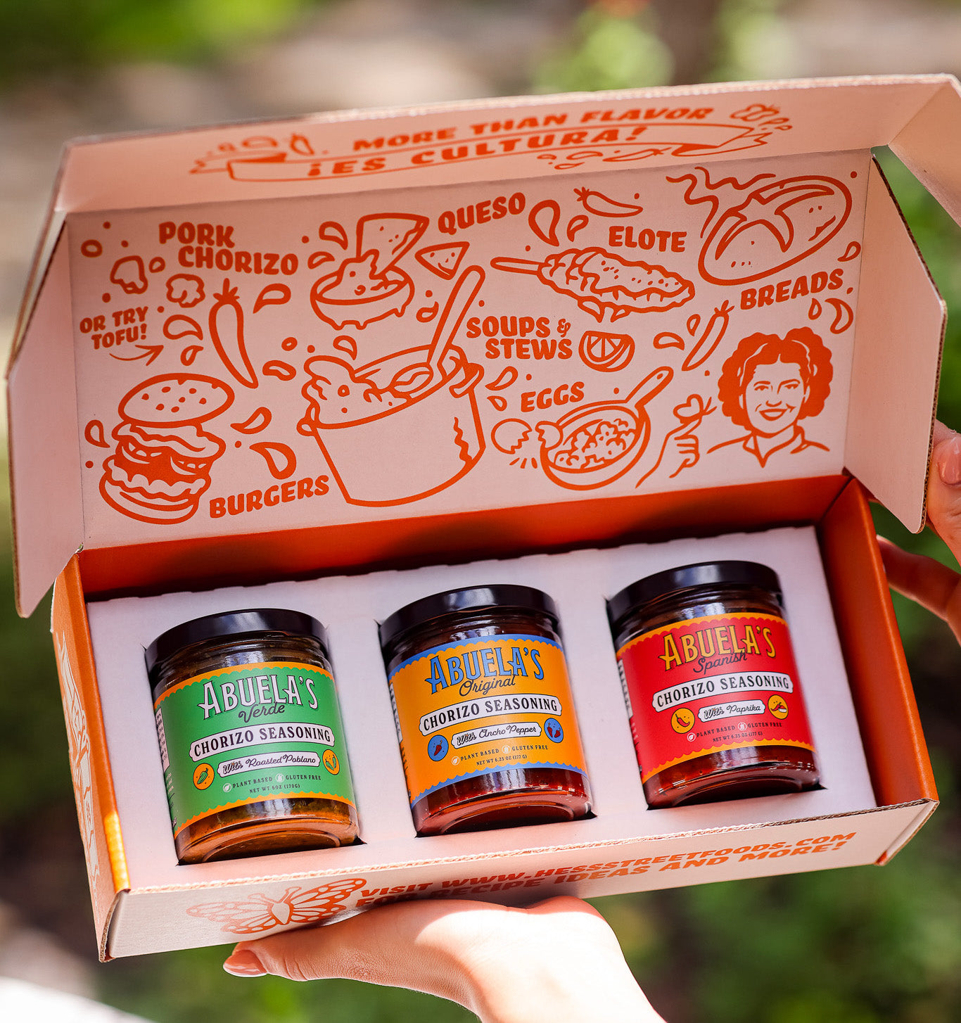 The Chorizo TRIO Gift Set: Abuela’s Original, Verde & Spanish!